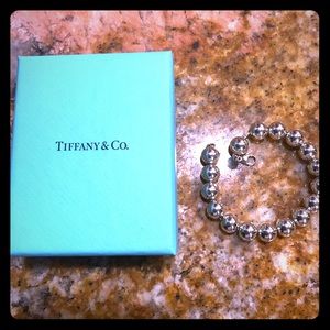 Pre loved TIFFANY & Co silver 10 mm bead bracelet